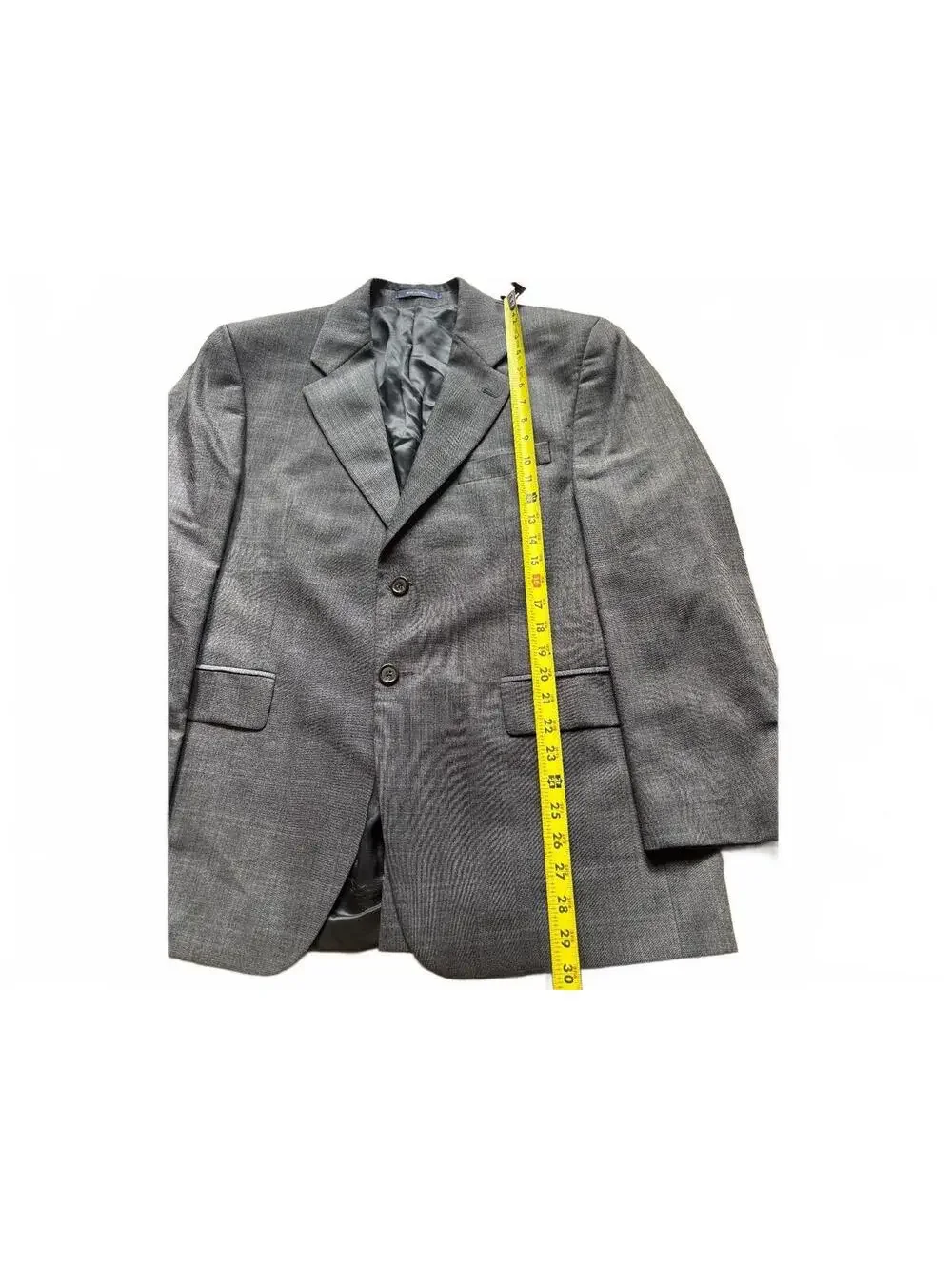vintage 90s CHAPS RALPH LAUREN grey wool blazer SZ 42S
